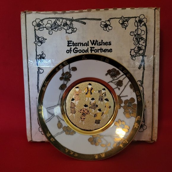 Chokin The Hamilton Collection Eternal Wishes of Good Fortune Youth Decorative P - Picture 1 of 11